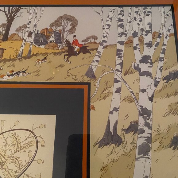 Gucci Rare Vintage Printed Silk Scarf - Framed - Picture 6 of 8